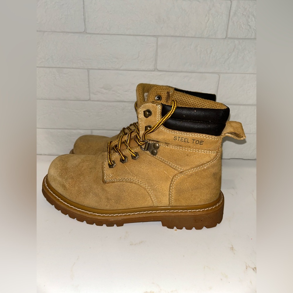 Brahma # ASTM F2413-05 Men's Seude Steel-Toe Work Boots Size 7